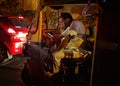 Auto Driver Using Phone in Traffic in India