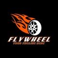 auto flywheel sport racing logo design vector Royalty Free Stock Photo