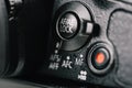 Auto-Focus, Auto-Exposure Lock Dial And Movie Record Button On Digital Camera Royalty Free Stock Photo