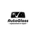 Auto Glass Company logo. Vector and illustration. Royalty Free Stock Photo