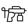 Auto gun icon outline vector. Sprayer paint