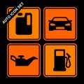 Auto icon set Royalty Free Stock Photo