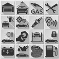 Auto - Icon Set Royalty Free Stock Photo