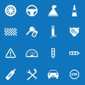 Auto icon set for web and mobile Royalty Free Stock Photo
