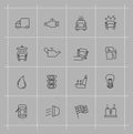 Auto icons set Royalty Free Stock Photo
