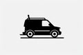 Design icon speed vehicle van automobile truck background symbol transportation car auto travel sign Royalty Free Stock Photo