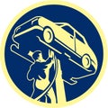 Auto Mechanic Automobile Car Repair Retro