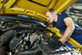 Auto mechanic repairman at work