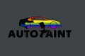 Auto Paint Logo Template Design Vector