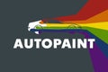 Auto Paint Logo Template Design Vector Royalty Free Stock Photo