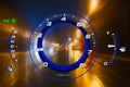 Auto panel and motion blur Royalty Free Stock Photo