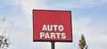 Auto Parts Sign Royalty Free Stock Photo