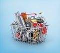 Auto parts store. Royalty Free Stock Photo