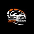 Auto Racing Car Garage Repair Tuning Logo Template Vector. Best for Automotive Related Industry Royalty Free Stock Photo