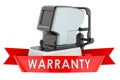 Auto refractometer warranty concept. 3D rendering