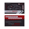 Auto repair business card template. Create your own business cards. Royalty Free Stock Photo