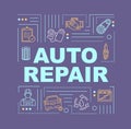 Auto repair word concepts banner