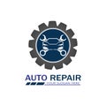 Auto Repairing Logo Vector. Automotive and Transportation Logo template