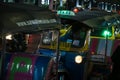 The auto rickshaw, called tuk-tuk in Thailand Royalty Free Stock Photo