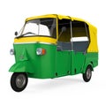 Auto Rickshaw Isolated