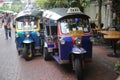 Tuk Tuks in Bangkok, Thailand Royalty Free Stock Photo