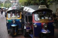 Tuk Tuks in Bangkok, Thailand