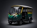 Auto Rickshaw on white background. Ai Generated Royalty Free Stock Photo