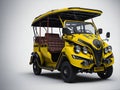 Auto Rickshaw on white background. Ai Generated Royalty Free Stock Photo