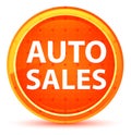 Auto Sales Natural Orange Round Button Royalty Free Stock Photo