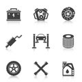 Auto Service Icons Royalty Free Stock Photo