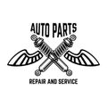 Auto service. Service station. Car repair. Design element for logo, label, emblem, sign. Royalty Free Stock Photo