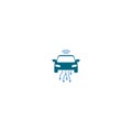 Auto smart car icon. Autonomous car icon isolated on white background Royalty Free Stock Photo