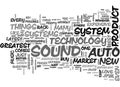 With Auto Sound Systems Newest Technology Isn Word Cloud