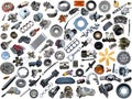 Auto spare parts car on the white background. Royalty Free Stock Photo