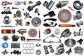 Auto spare parts car on the white background. Royalty Free Stock Photo