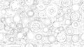 Auto spare parts and gears, seamless pattern for your design