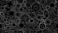 Auto spare parts and gears, seamless pattern for your design Royalty Free Stock Photo