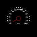 Auto speedometer lighting