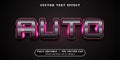 Text Effects 3D Auto, Editable Text Style Royalty Free Stock Photo
