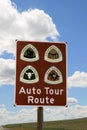 Auto tour route sign