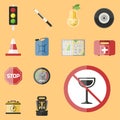 Auto transport motorist icon symbol vehicle equipment service car driver tools vector illustration.