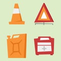 Auto transport motorist icon symbol vehicle equipment service car driver tools vector illustration.