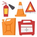 Auto transport motorist icon symbol vehicle equipment service car driver tools vector illustration.