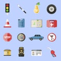 Auto transport motorist icons symbol vehicle equipment service car vector illustration.