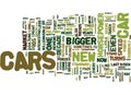 Auto Trends Word Cloud Concept