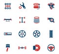 Auto tuning icon set