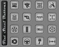 Auto tuning icon set