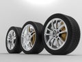 auto wheels on a light background