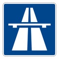 330a1 Autobahn road sign of Germany