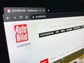 Autobild web page, visual media site Royalty Free Stock Photo